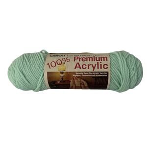 Vintage Caron Knit and Crochet Yarn Soft Green 100% Premium Acrylic